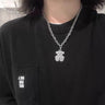 Teddy Bear Pendant Chain Necklace - nightcity clothing