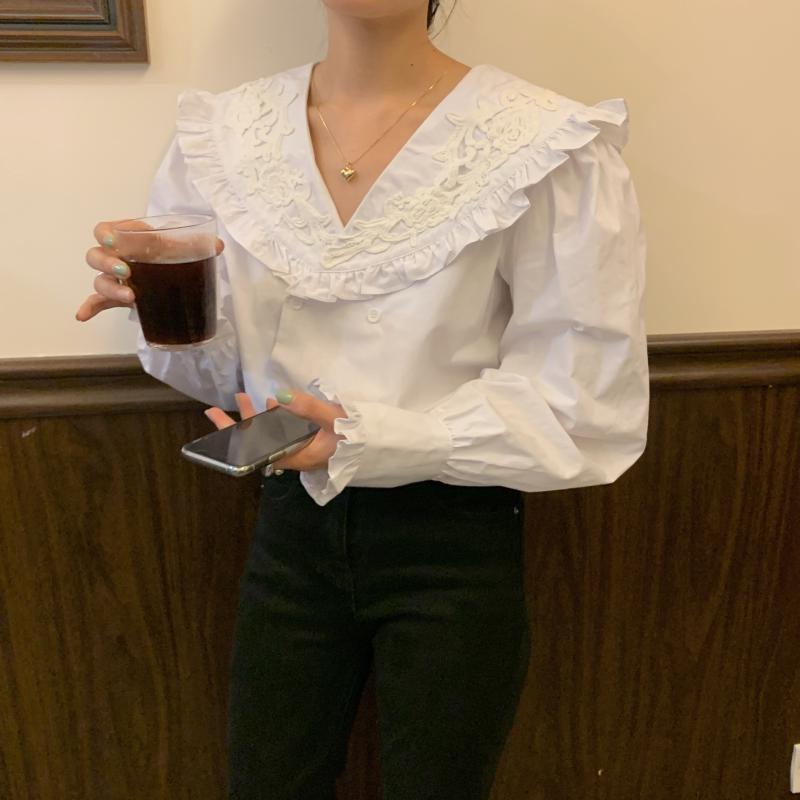 Vintage Ruffle Blouse - nightcity clothing