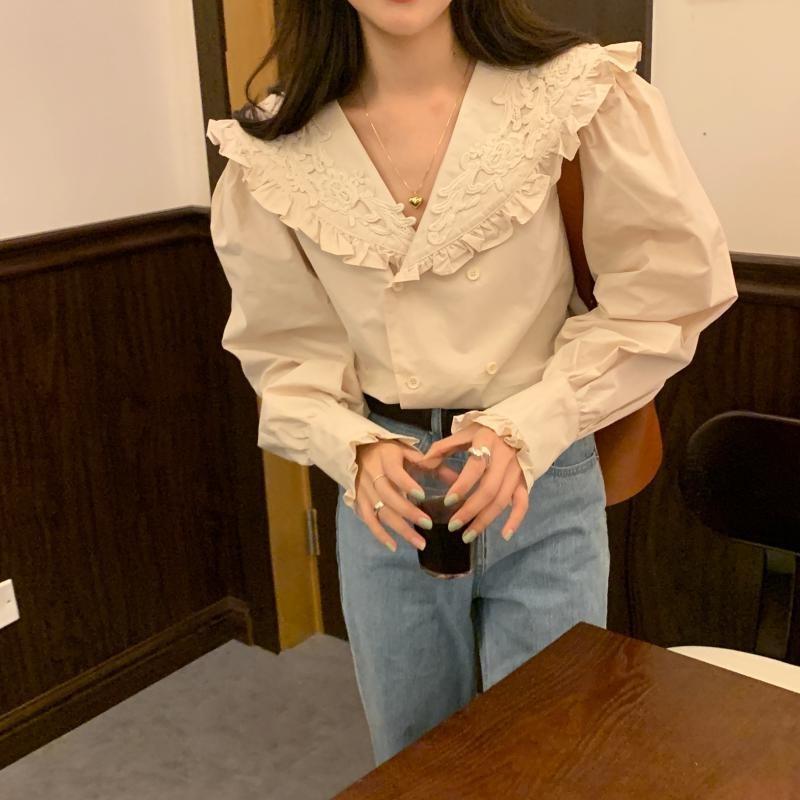 Vintage Ruffle Blouse - nightcity clothing
