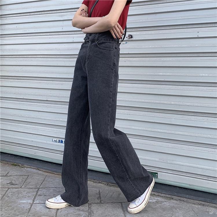 Wide Leg Straight Jeans - nightcity clothing