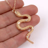 Glossy Snake Pendant Necklace - nightcity clothing