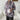 Oversized Floral Print Shirt with Three-Quarter Sleeves II - nightcity clothing