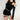 Asymmetric Beaded Strap Cold Shoulder Top - nightcity clothing