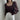 Ribbed Lantern Sleeve Knit Top with Rounded Low-Cut Neckline - nightcity clothing