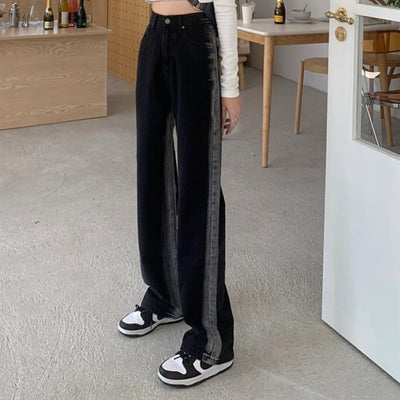 Faded Side Stripe Slim Jeans