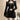 Square-Neck Boxy Pleated Long Sleeve Mini Dress - nightcity clothing
