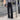 Slim Jeans with Asymmetric Distressed Knee-Blown Rip - nightcity clothing
