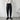Pleated Extra-Tapered Slim Pants with One Sided Strap Belt - nightcity clothing